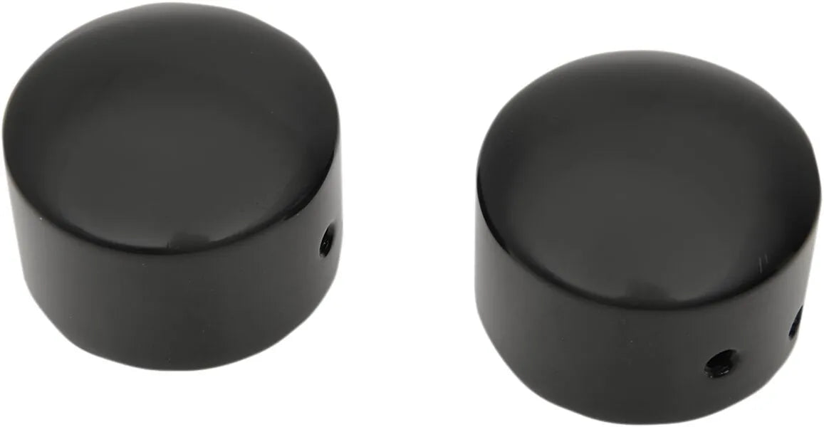 Drag Specialties Black Gloss Axle Caps
