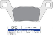 Dp Brakes Standard Sintered Metal Brake Pads - Rear