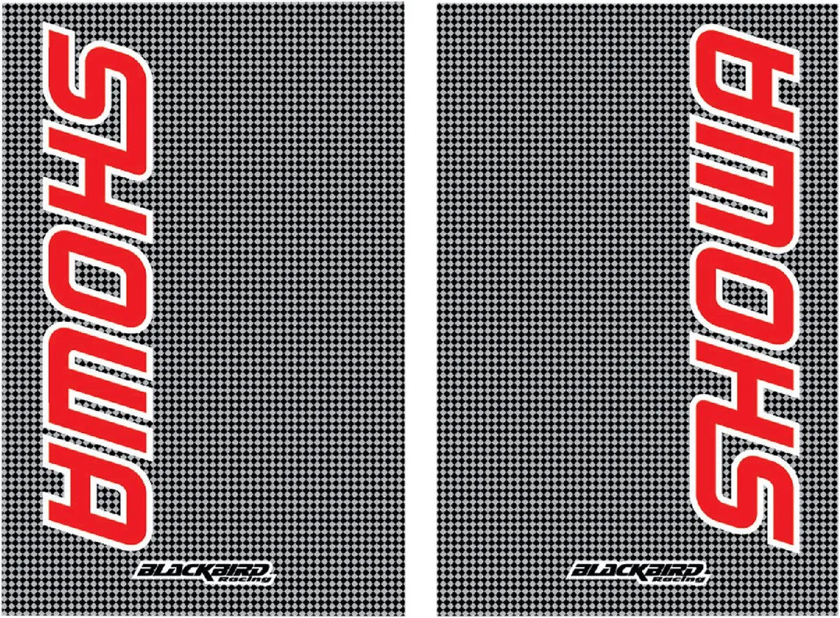 Blackbird Racing Fork Stickers - Red/white Vinyl