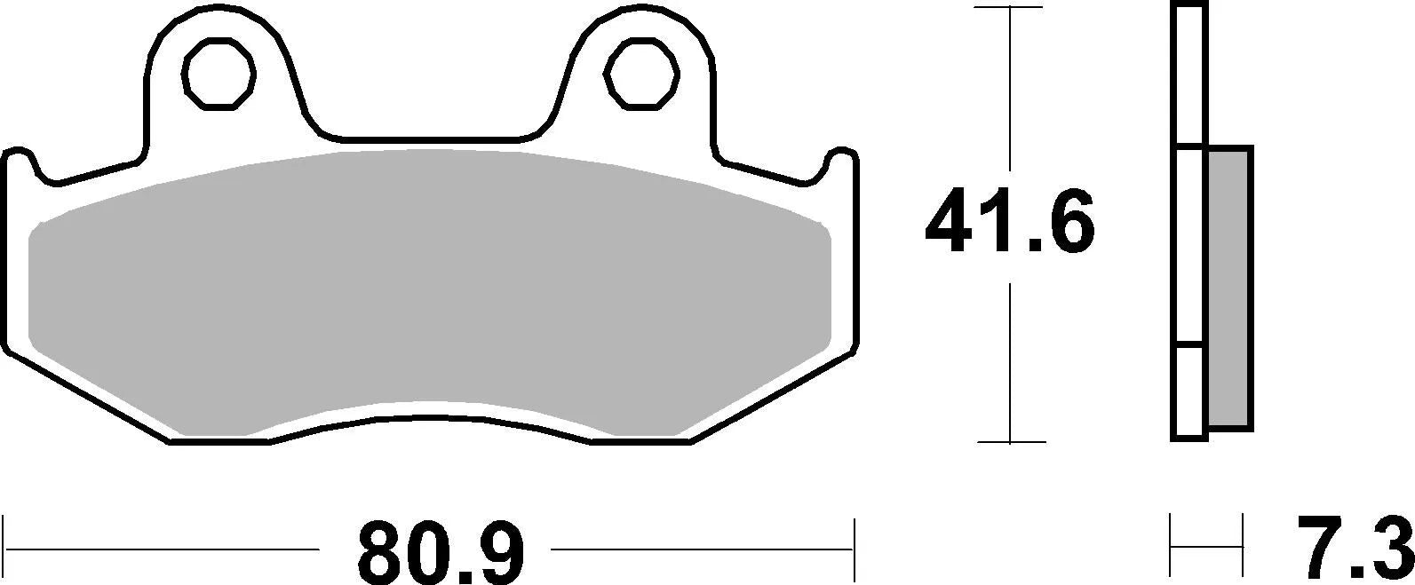 Sbs Ms Scooter Maxi Sintered Brake Pads Set - Front & Rear
