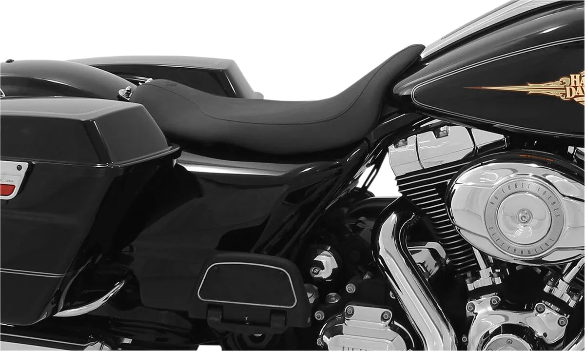 Mustang Runaround Solo Seat - For Harley Davidson