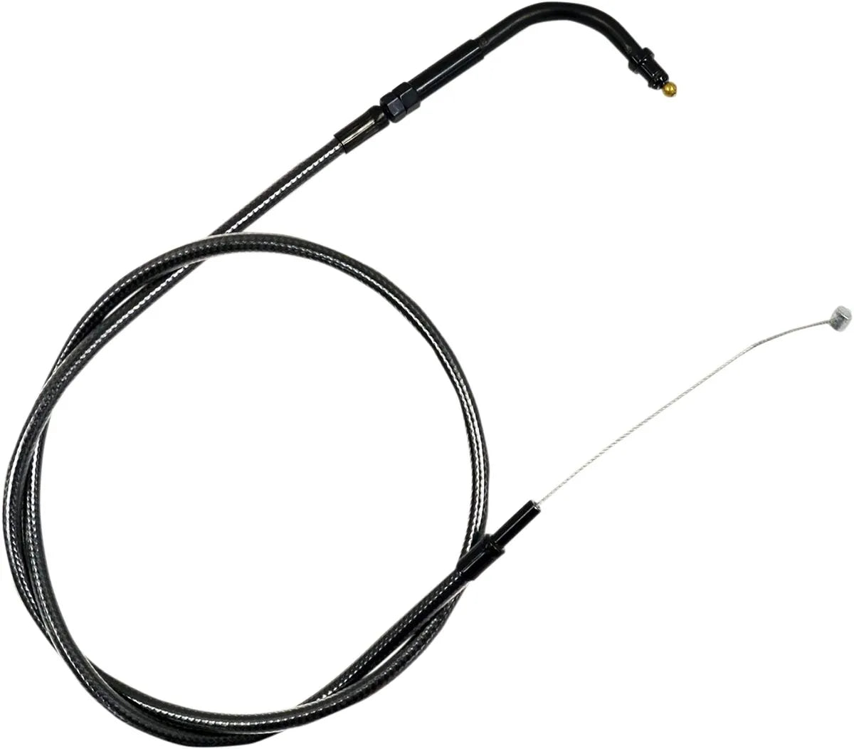 La Choppers Midnight Braided Throttle Cable for 18-20 inch