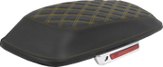 Saddlemen RoadSofa Lattice Stitch Saddlebag Lid Covers Black Gold
