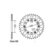 JT Sprockets Rear Sprocket 245/2.48