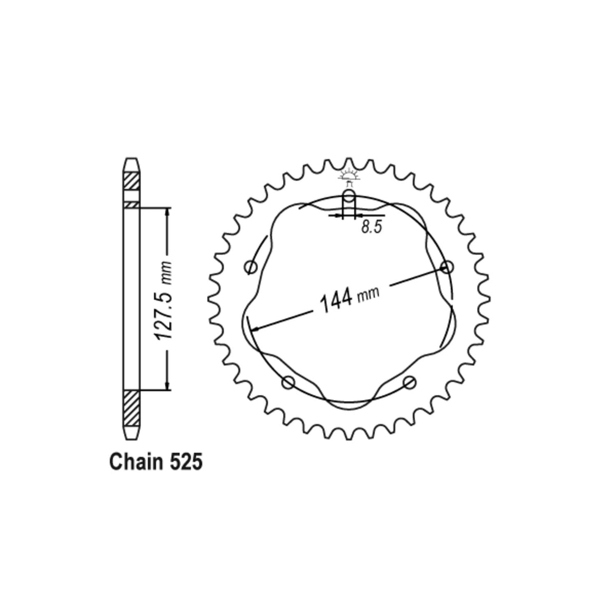 JT Sprockets JTA Rear Sprocket 752.41