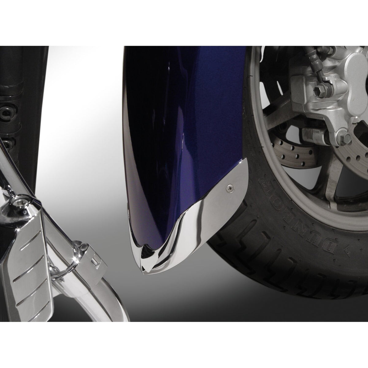 National Cycle cast front fender tip set chrome