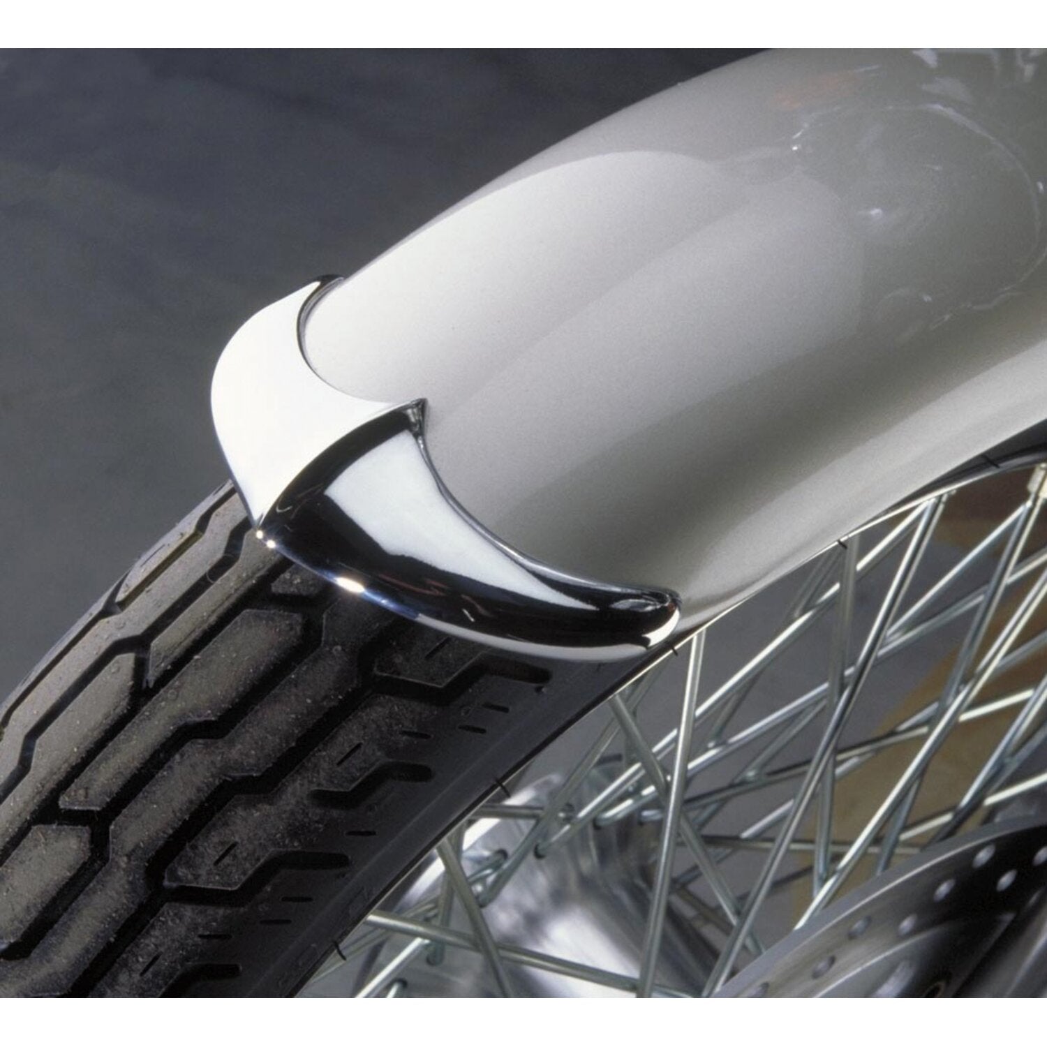 National Cycle cast front fender tip chrome
