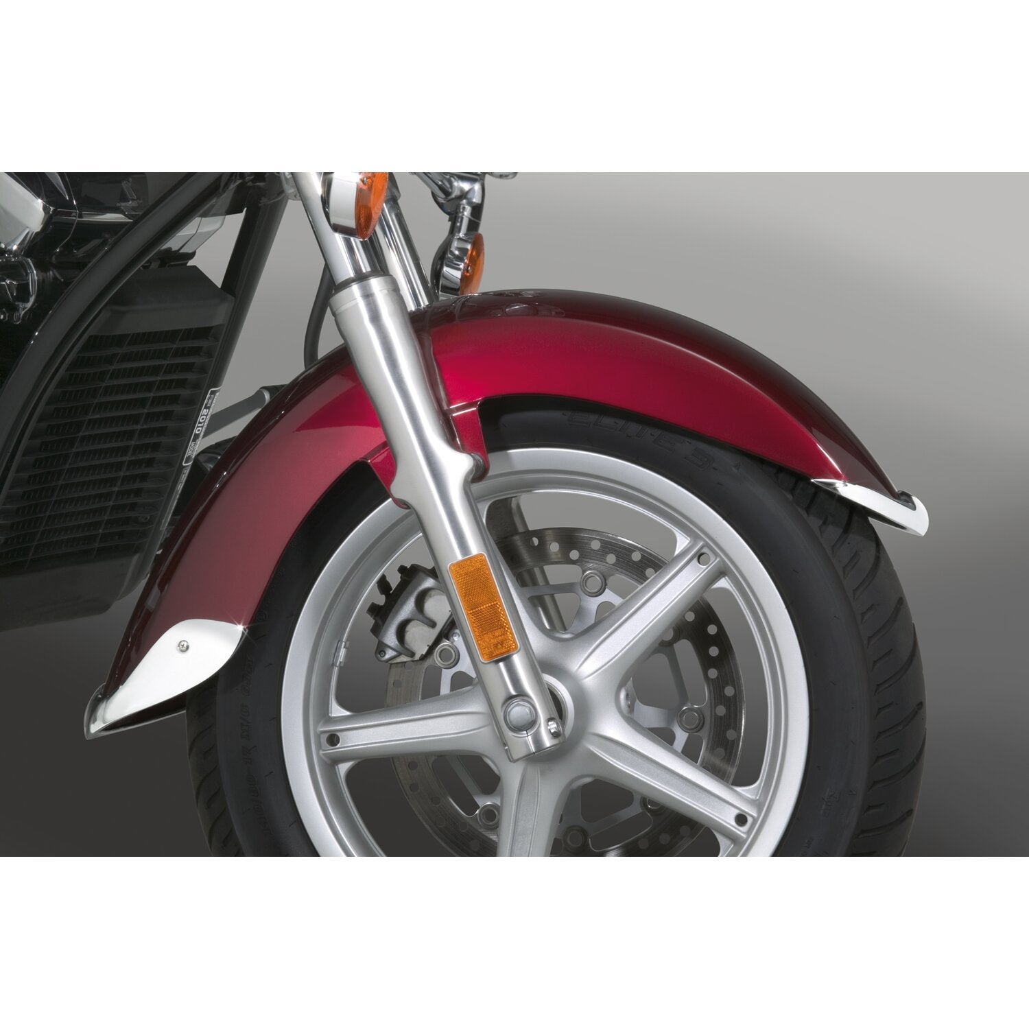 National Cycle cast front fender tip set chrome