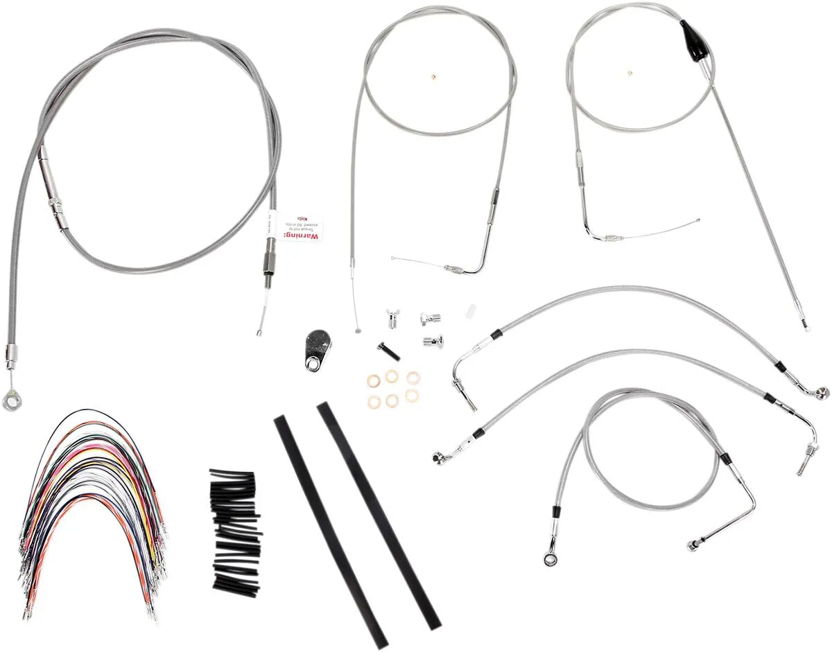 Burly Brand Complete Cable/Brake Line Kit for Ape Hanger