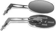 Emgo Billet Mirror - Chrome, Tall Stem