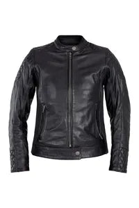 John Doe Women's Adina Leather Motorcycle Jacket - Black