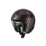 Premier Helmets Vintage Carbon Open Face Helmet - Platinum Edition