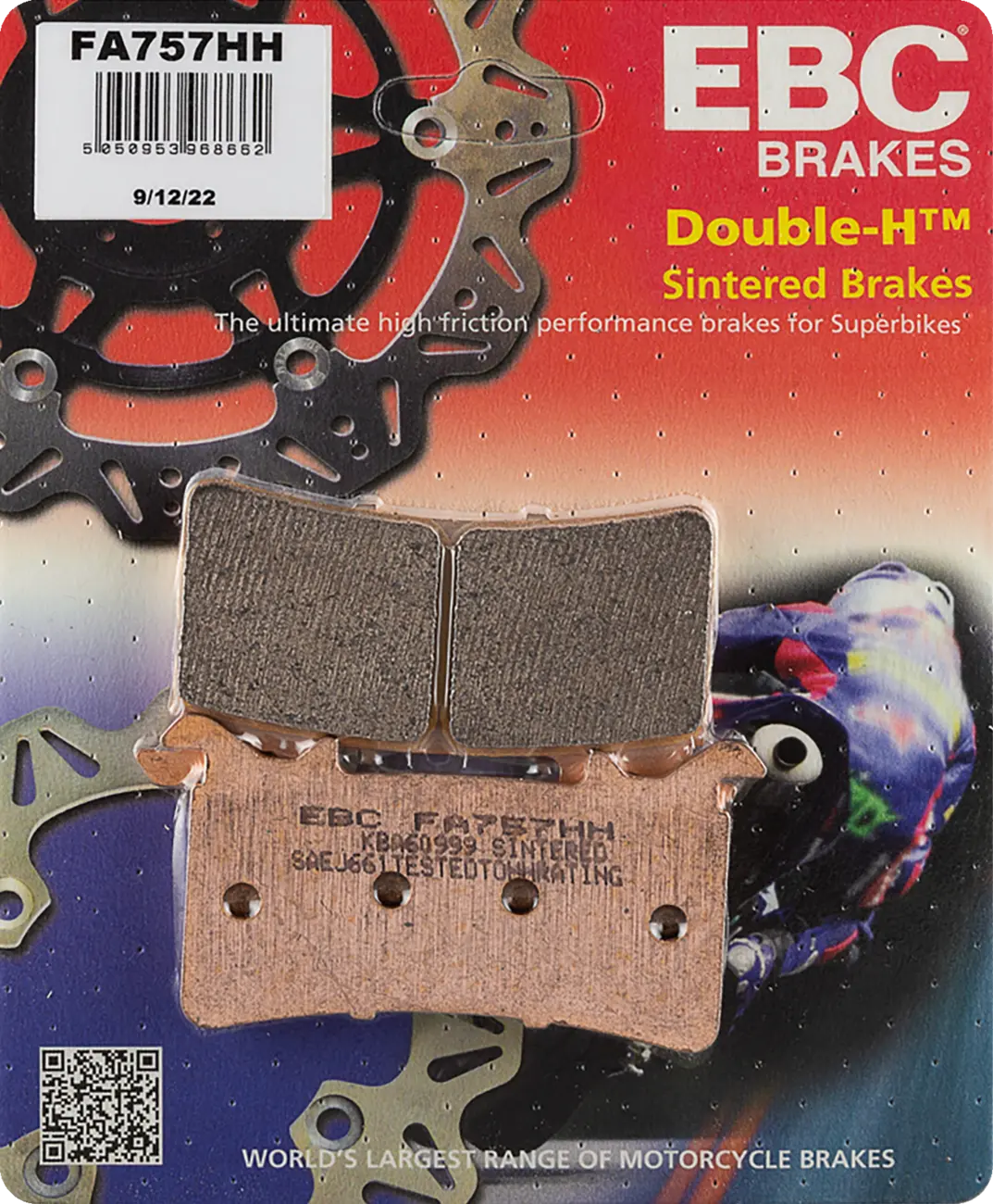 Ebc Sintered Hh Brake Pads For Enhanced Braking - Front