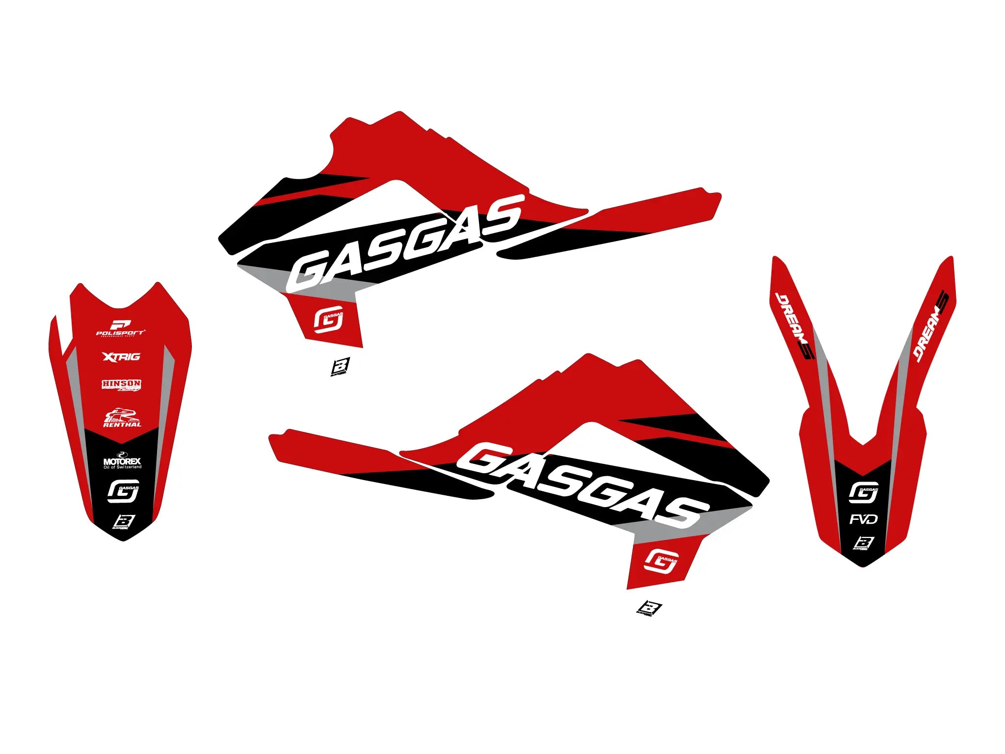 Blackbird Racing Dream 5 Graphic Kit For Gas Gas