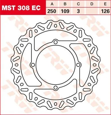 Trw Ec Cross Design Brake Rotor - Front