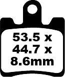 Ebc Sfa Series Organic Scooter Brake Pads - Front