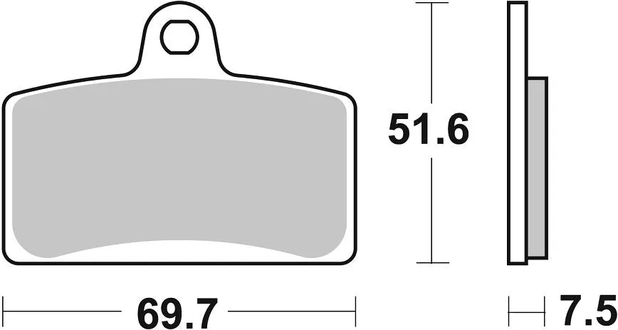 Sbs Hs Street Excel Sintered Front Brake Pads - Front