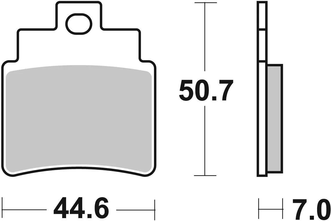 Sbs Ct Scooter Carbon Tech Organic Brake Pads - Front