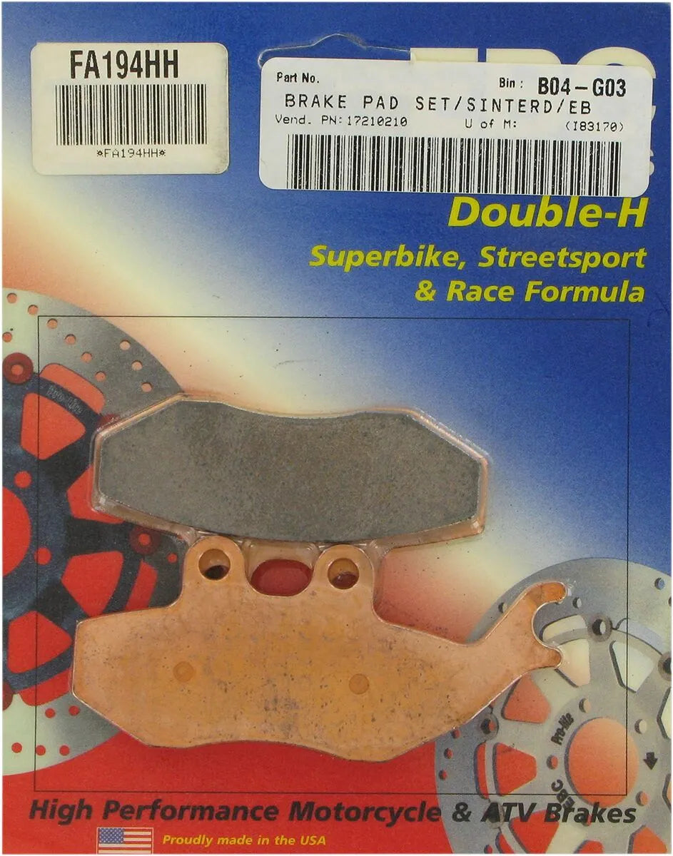 Ebc Sintered Hh Brake Pads - Front