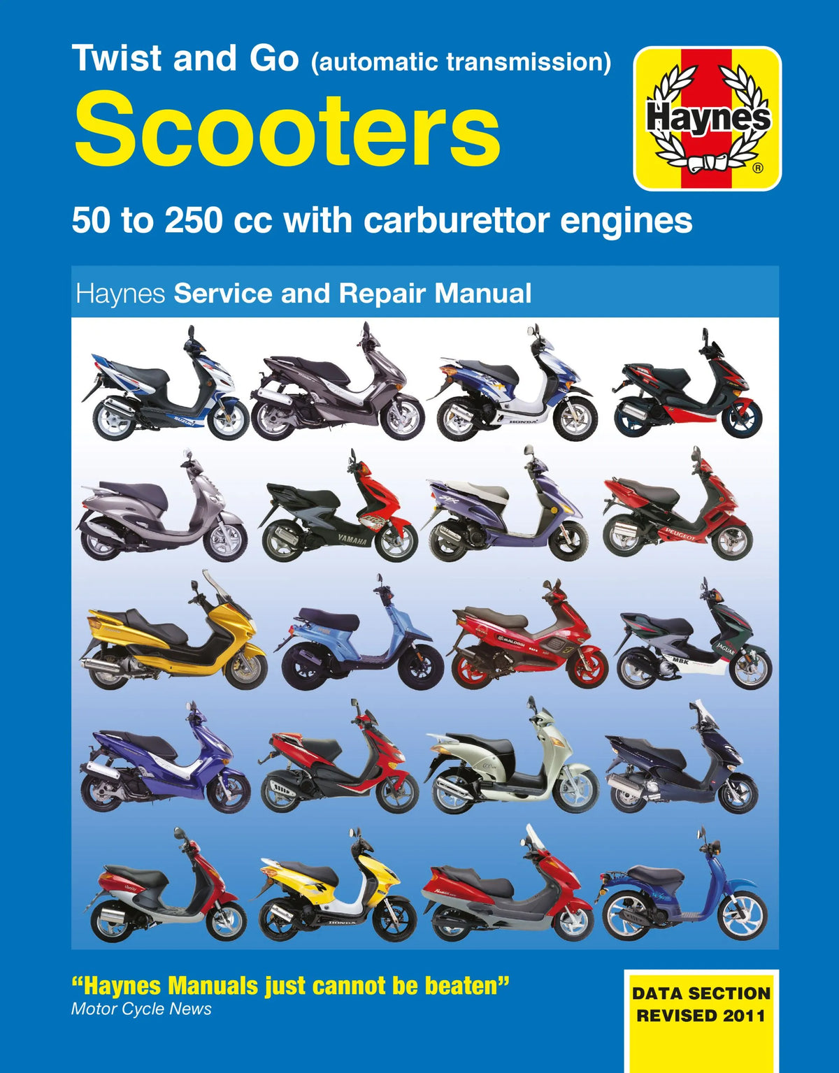 Haynes Twist and Go Automatic Service Manual for Scooter