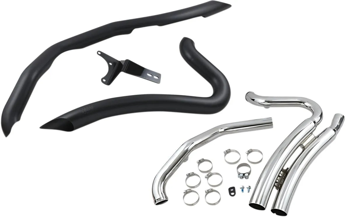 Cobra Speedster Swept Exhaust System - Short Chrome