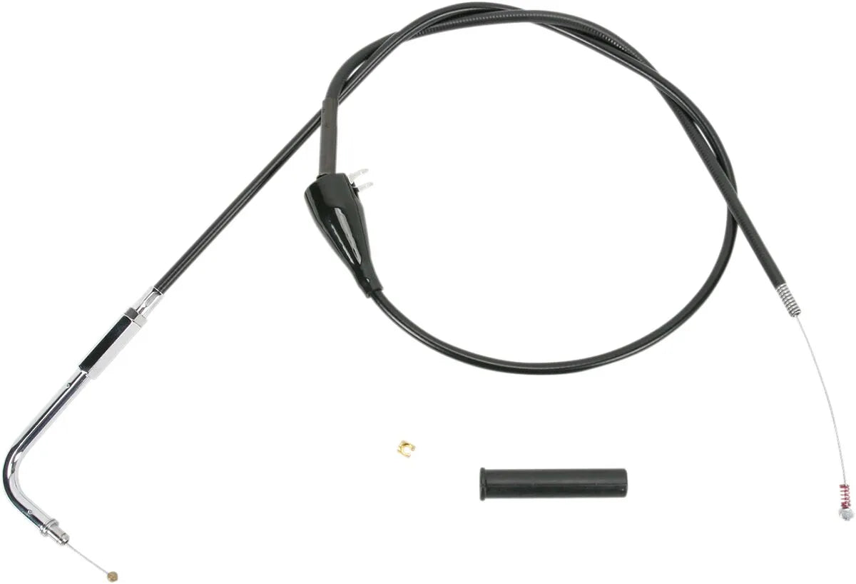 Drag Specialties Black Vinyl Idle Cable for Motorcycles