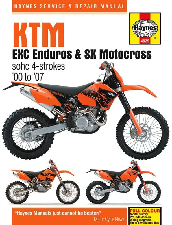 Haynes KTM EXC Enduro & SX Motorcycle Service Manual