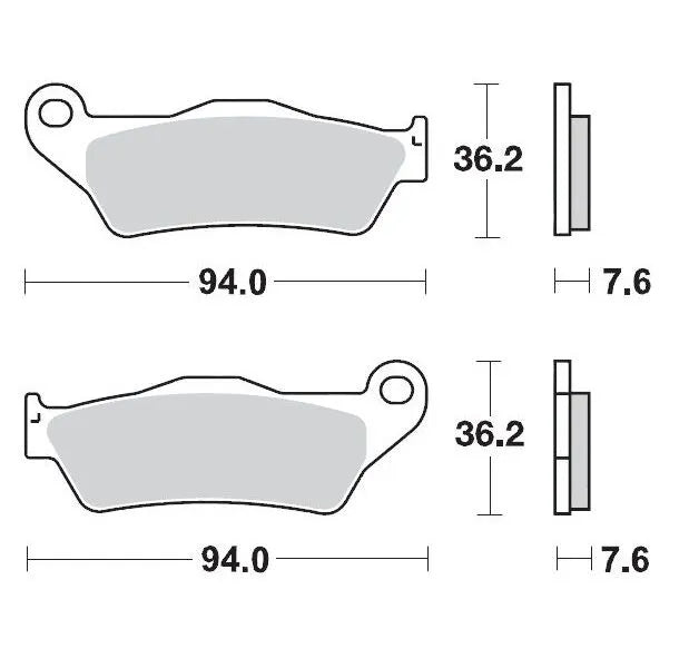 Moto-master Ceramic Brake Pads For Sports/touring Motorcycles - Front & Rear