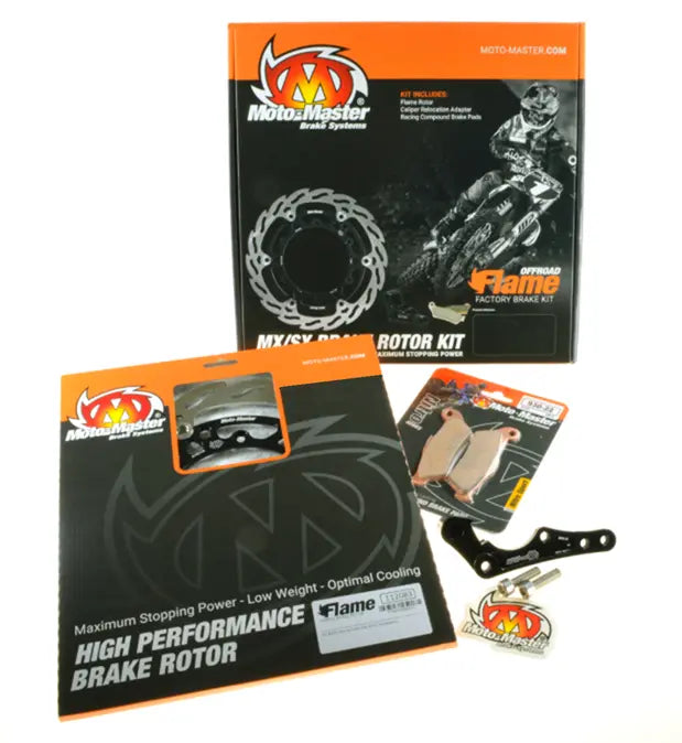 Moto-Master Flame Series MX Floating Front Brake Rotor Kit 270mm