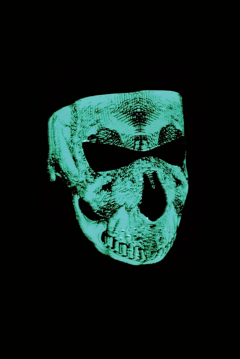 Zan Headgear Full-Face Mask Skull Face Glow-in-the-Dark