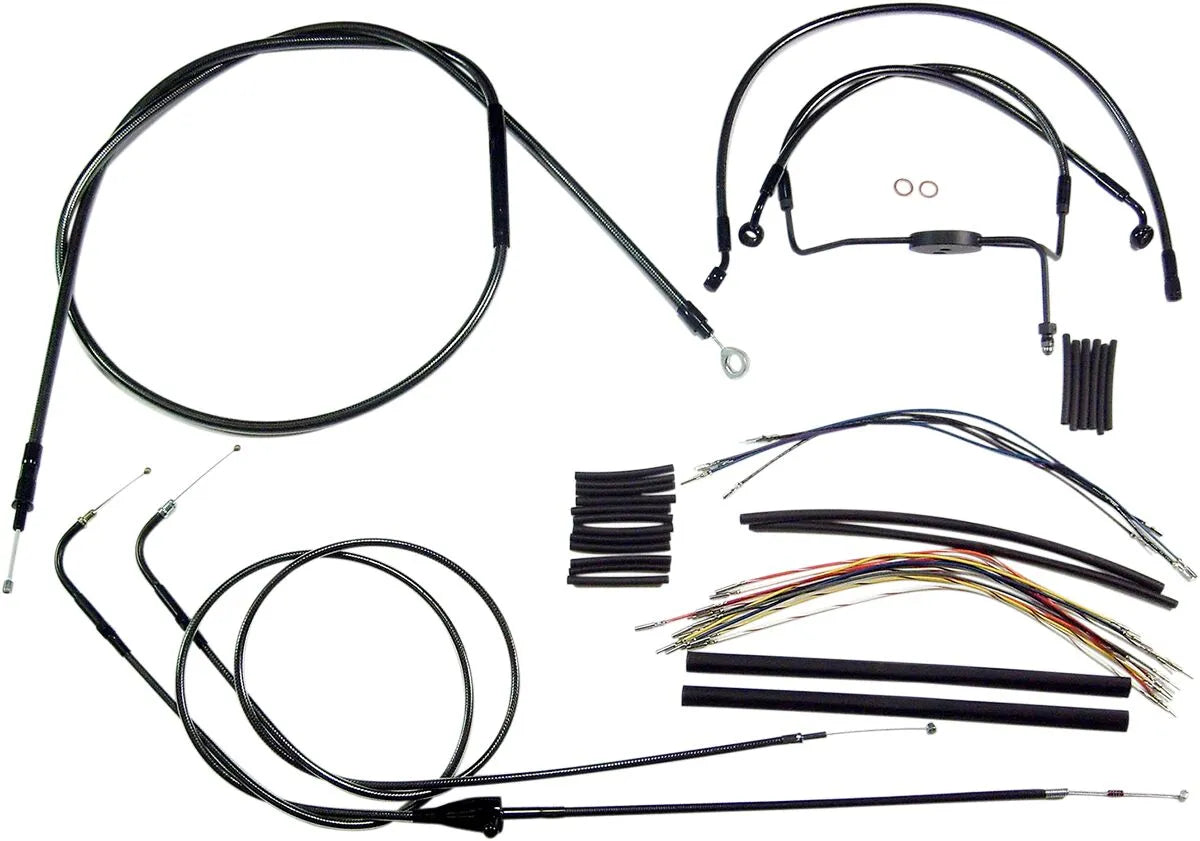 MAGNUM SHIELDING Black Pearl Handlebar Kit 12"-14" Ape Hanger