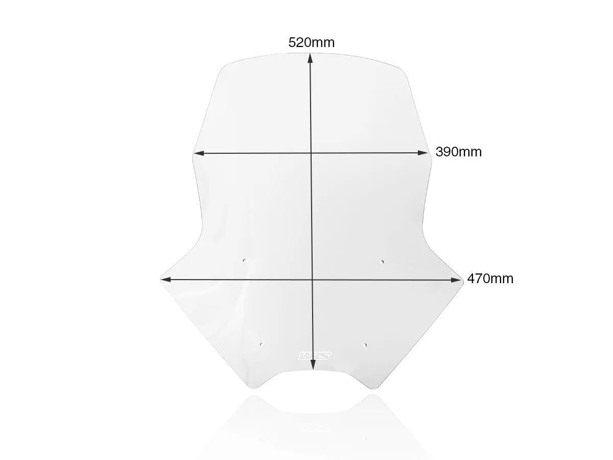 Wrs Scooter Windscreen - Clear Pmma Plexiglass