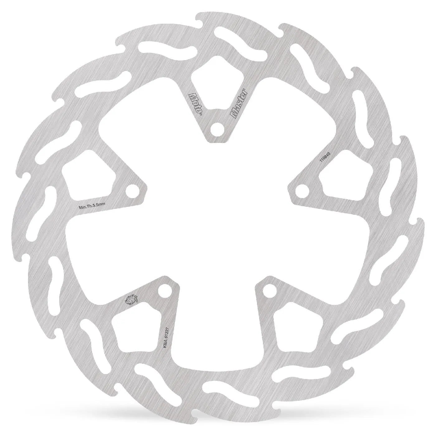 Moto-master Flame Series Fixed Brake Rotor - Rear