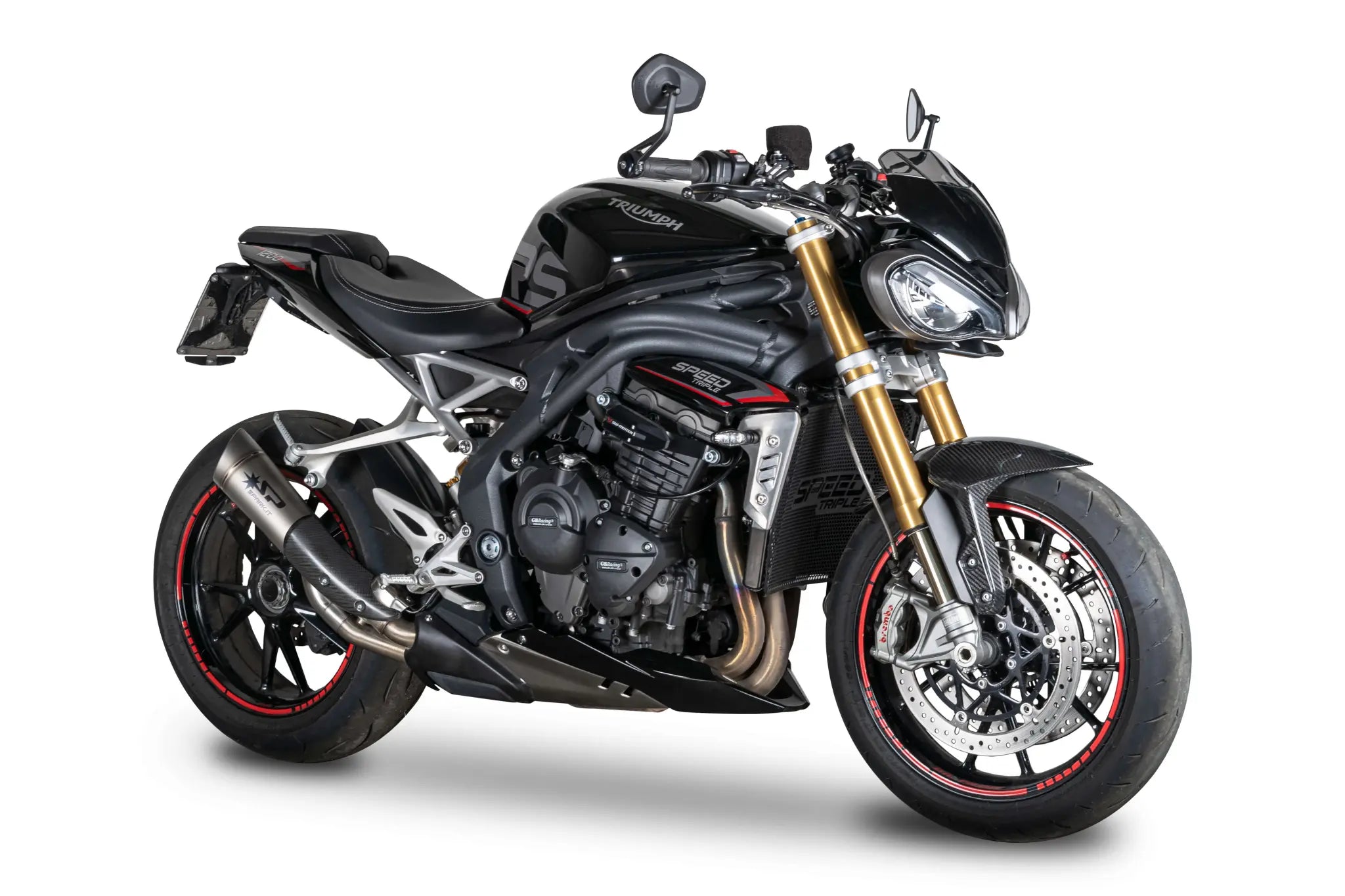 Spark Grid-o Titanium Slip-on Muffler Kit - ECE Street Legal Approved