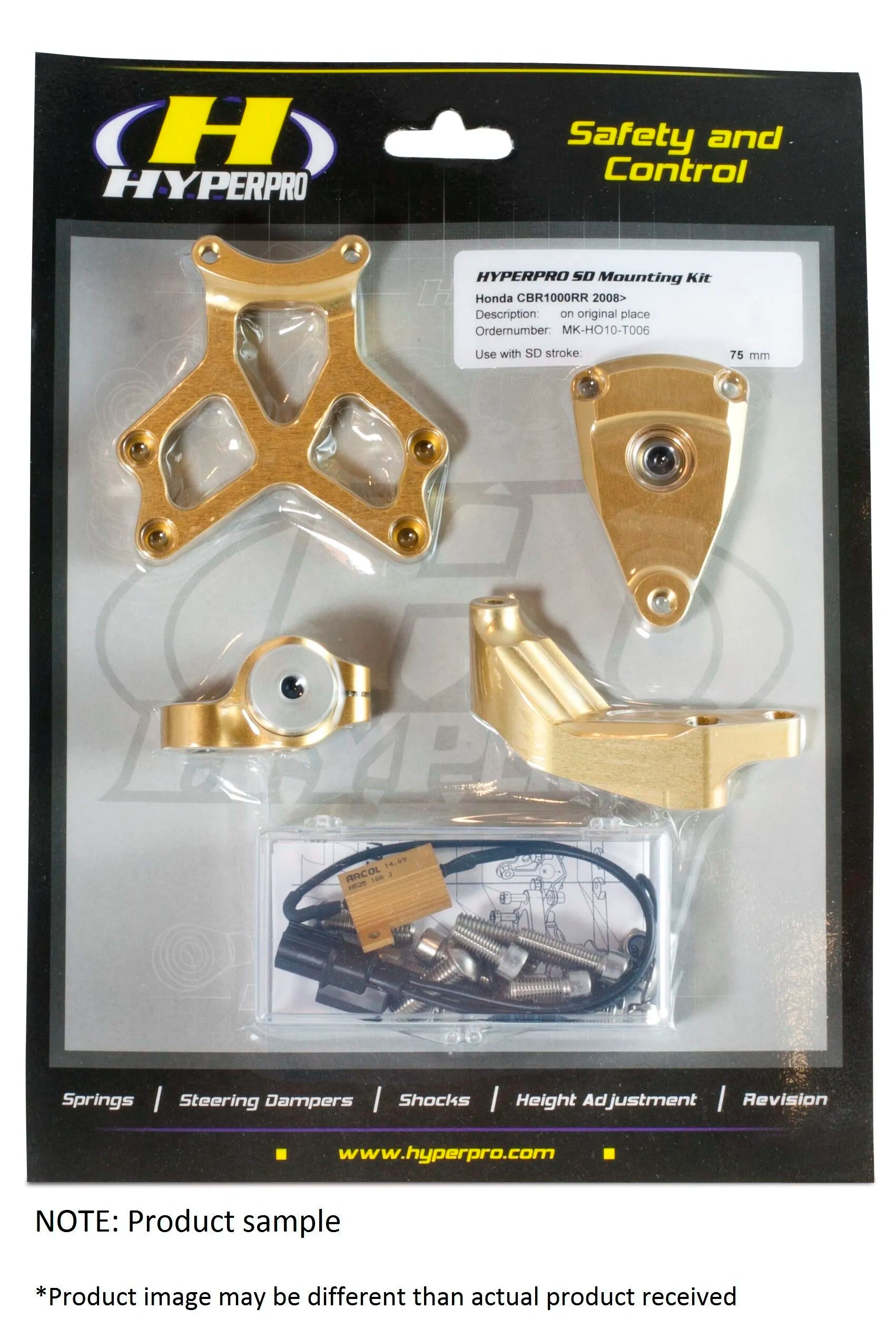 Hyperpro Steering Damper Mounting Kit