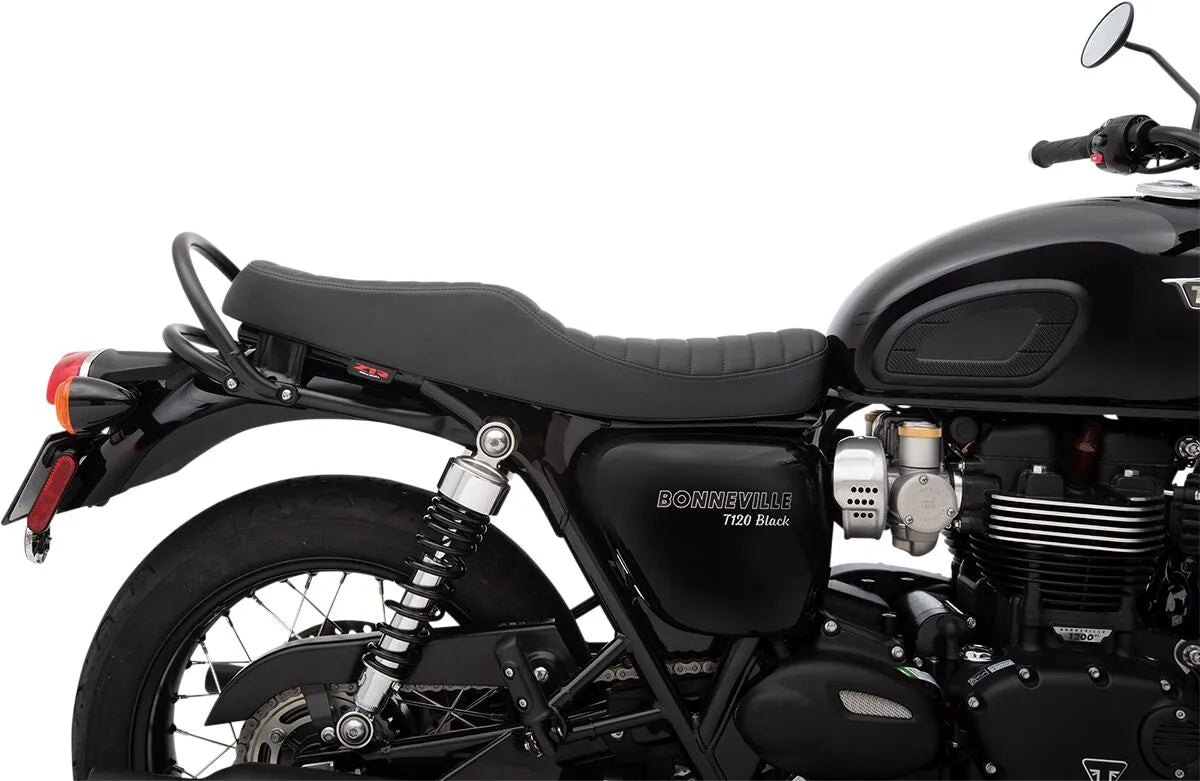 Z1r Retro Seat - Classic Black Vinyl - For TRIUMPH