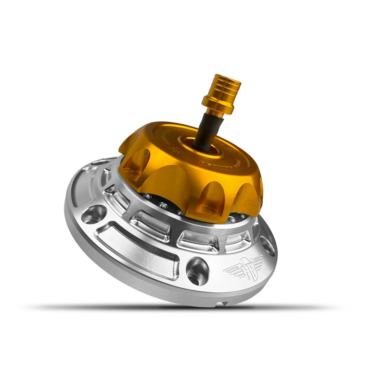 Heinz Bikes Performance Vented Fuel Cap Silver/Gold for Harley