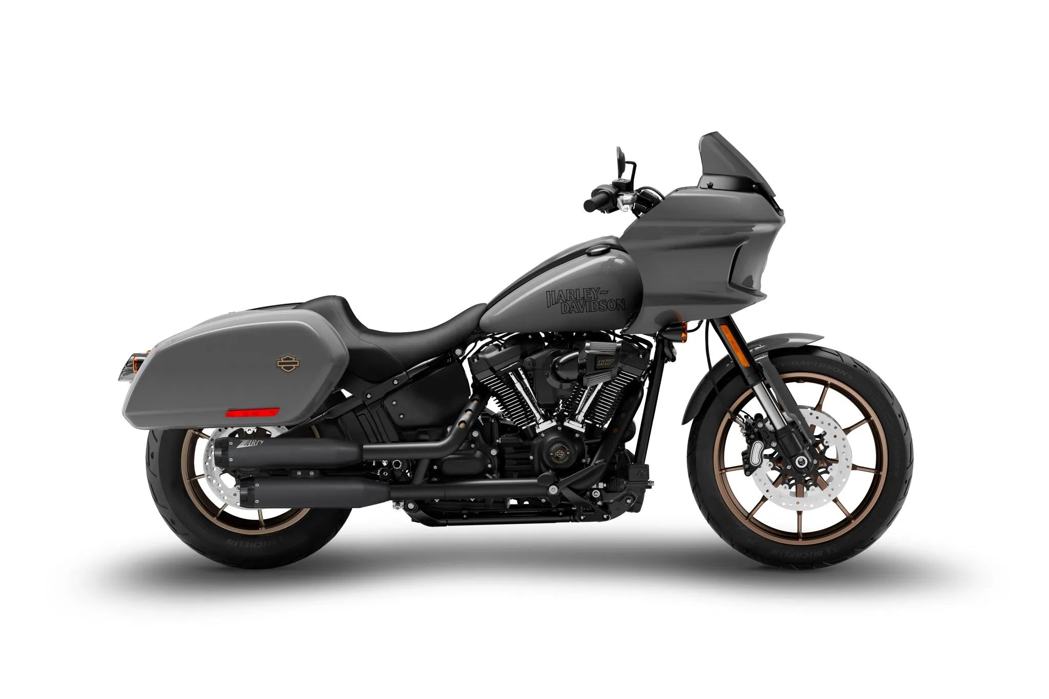 Zard Overlapped Slip-ons Muffler For Hd-softail M8