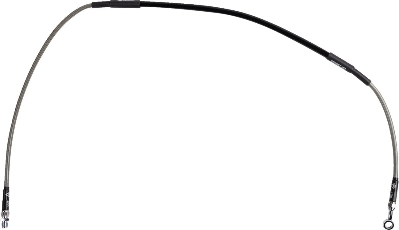 Moose Offroad Stainless Steel Braided Brake Line Front