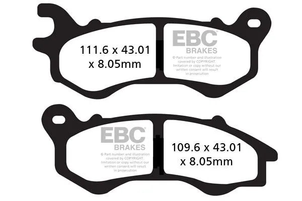 Ebc Sfac Carbon Series Scooter Brake Pads