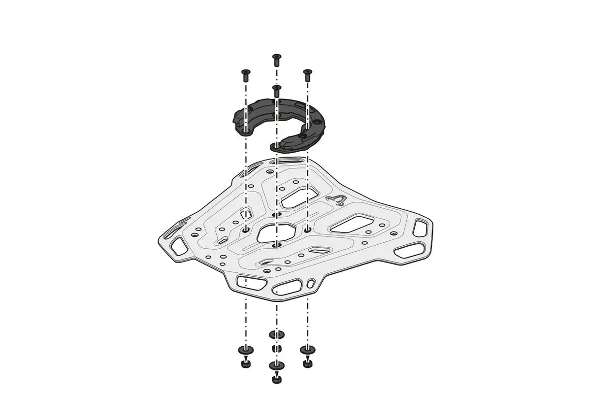 Sw-Motech Adventure Rack Black 4mm Aluminum