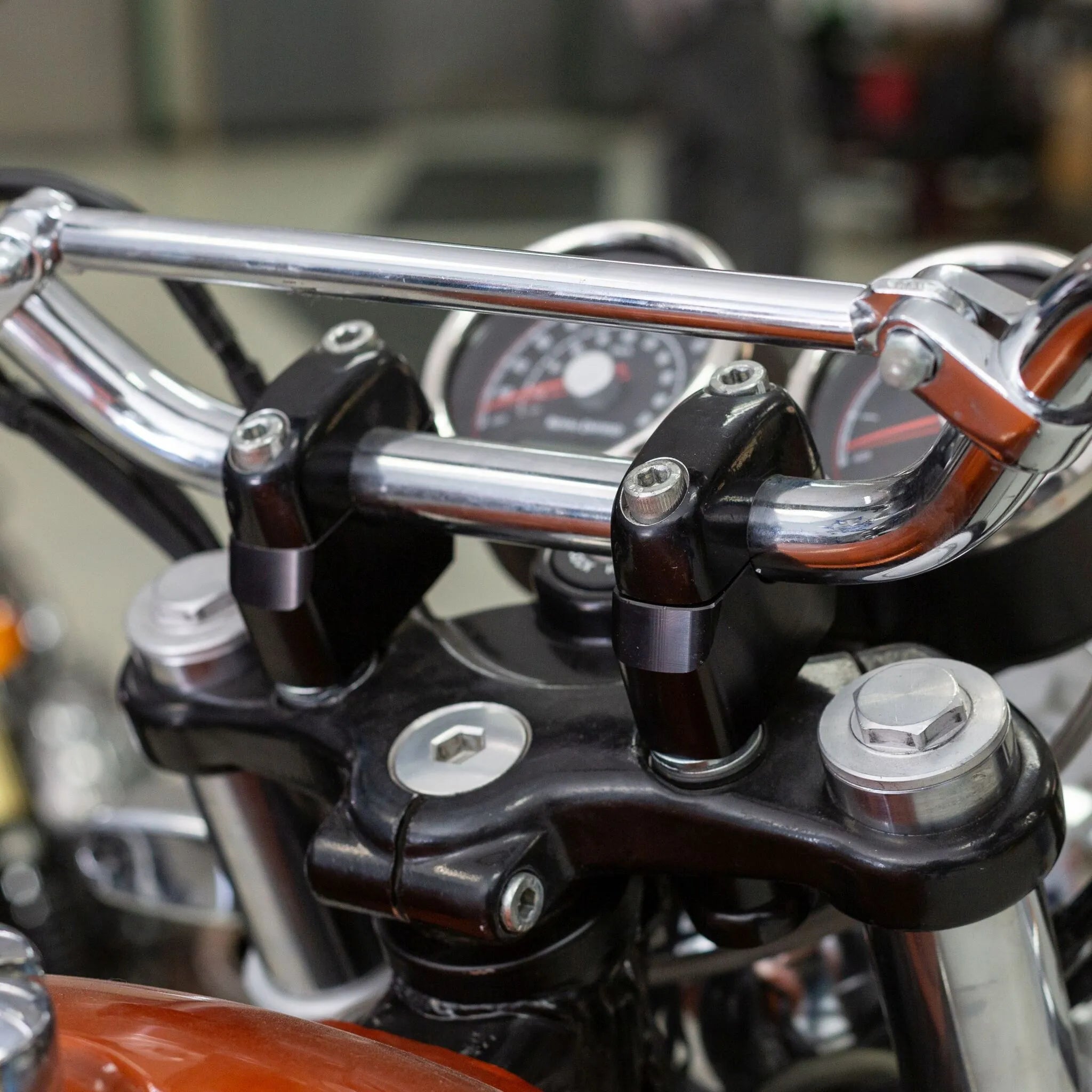 S&s Cycle Handlebar Risers - Black
