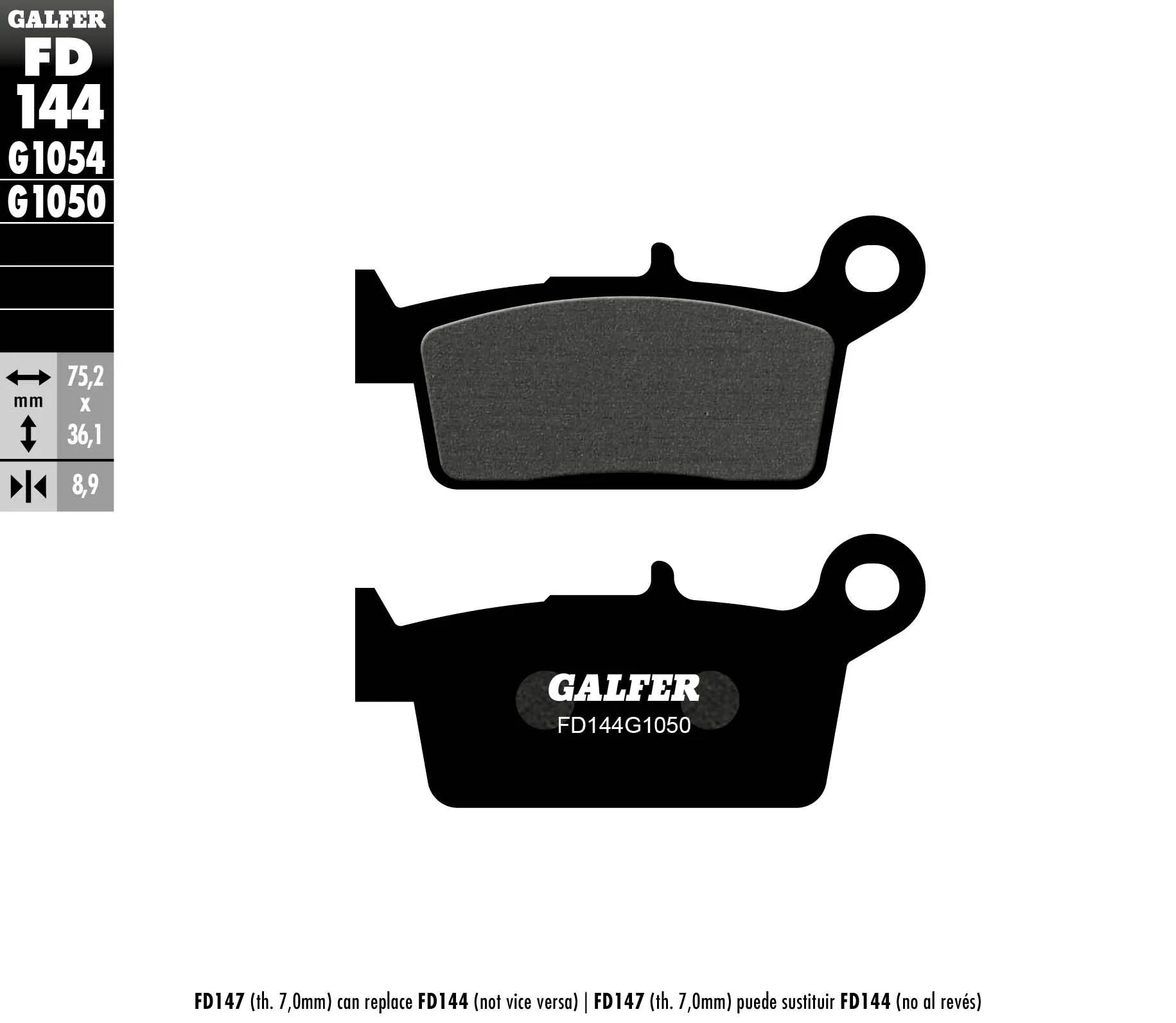 Galfer Organic Brake Pad For Motorcycles