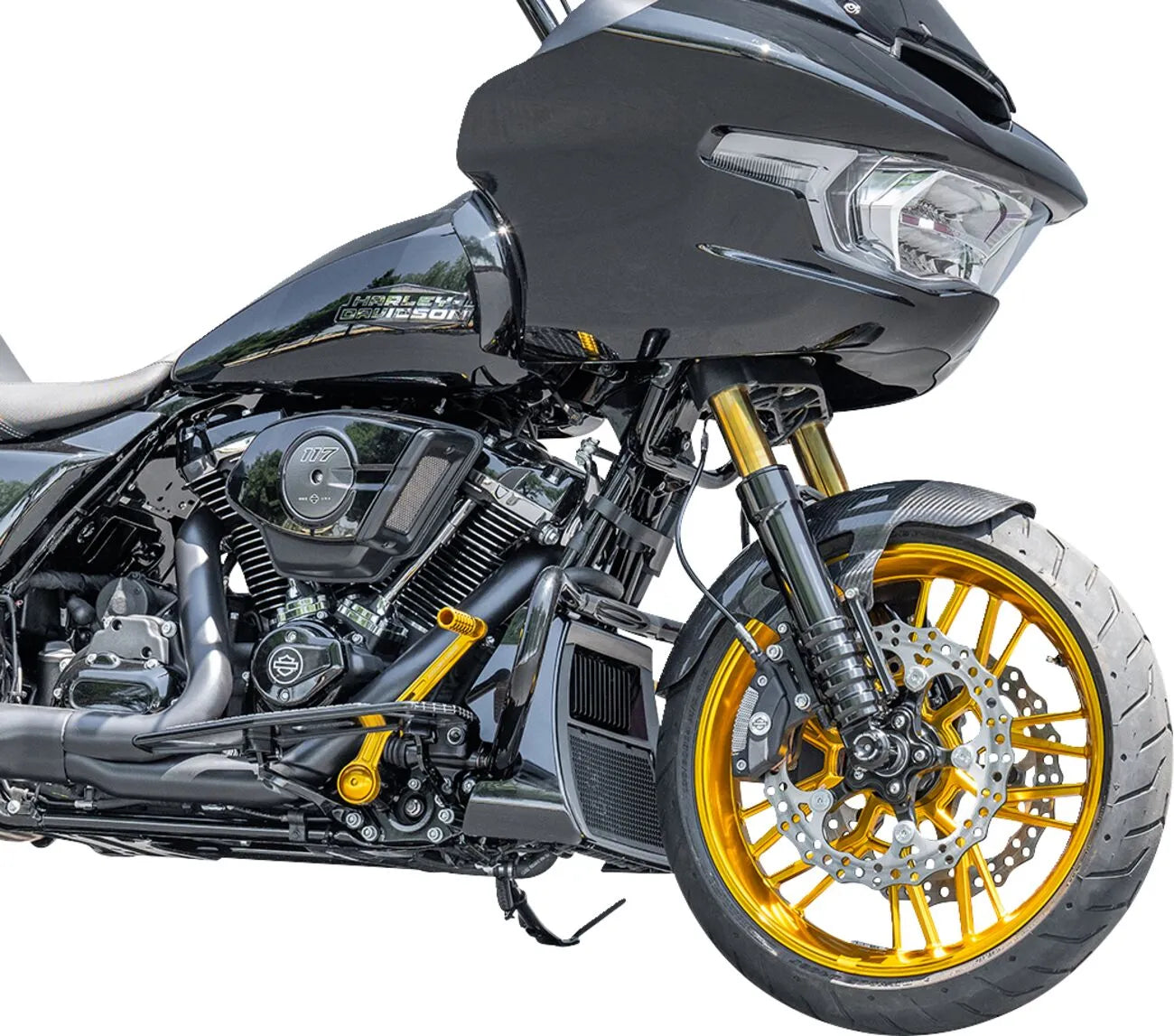 Arlen Ness Cafe Carbon Fiber Front Fender for 19" Wheel