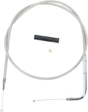 DRAG SPECIALTIES Stainless Braided Throttle Cable 42.5"