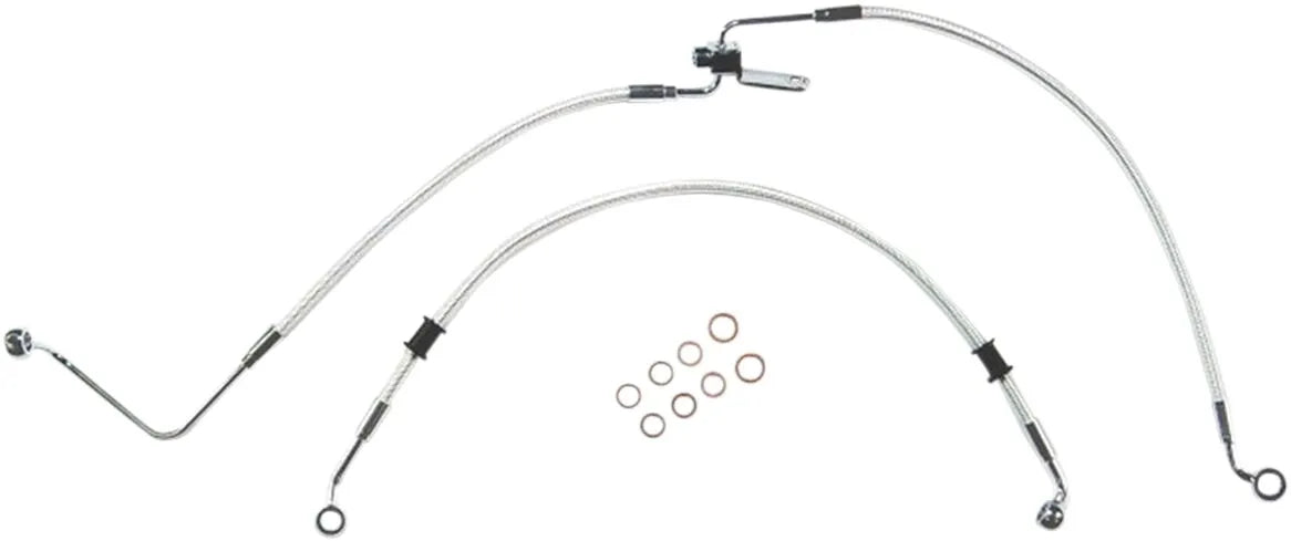 Magnum Shielding Braided Rear Brake Line Kit With Abs