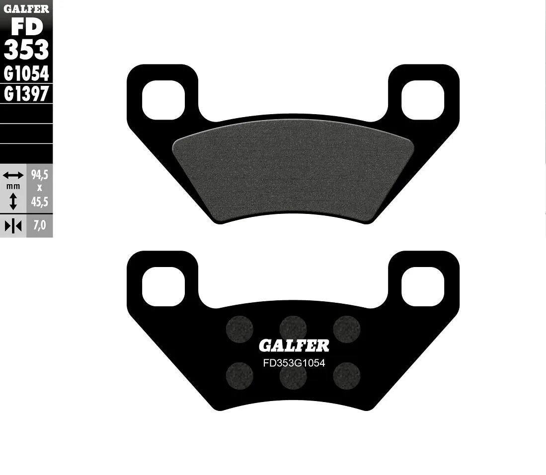 Galfer Semi-metallic Brake Pads For Oem Replacement - Front & Rear