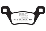Ebc R Series Sintered Brake Pads For Atv - Rear