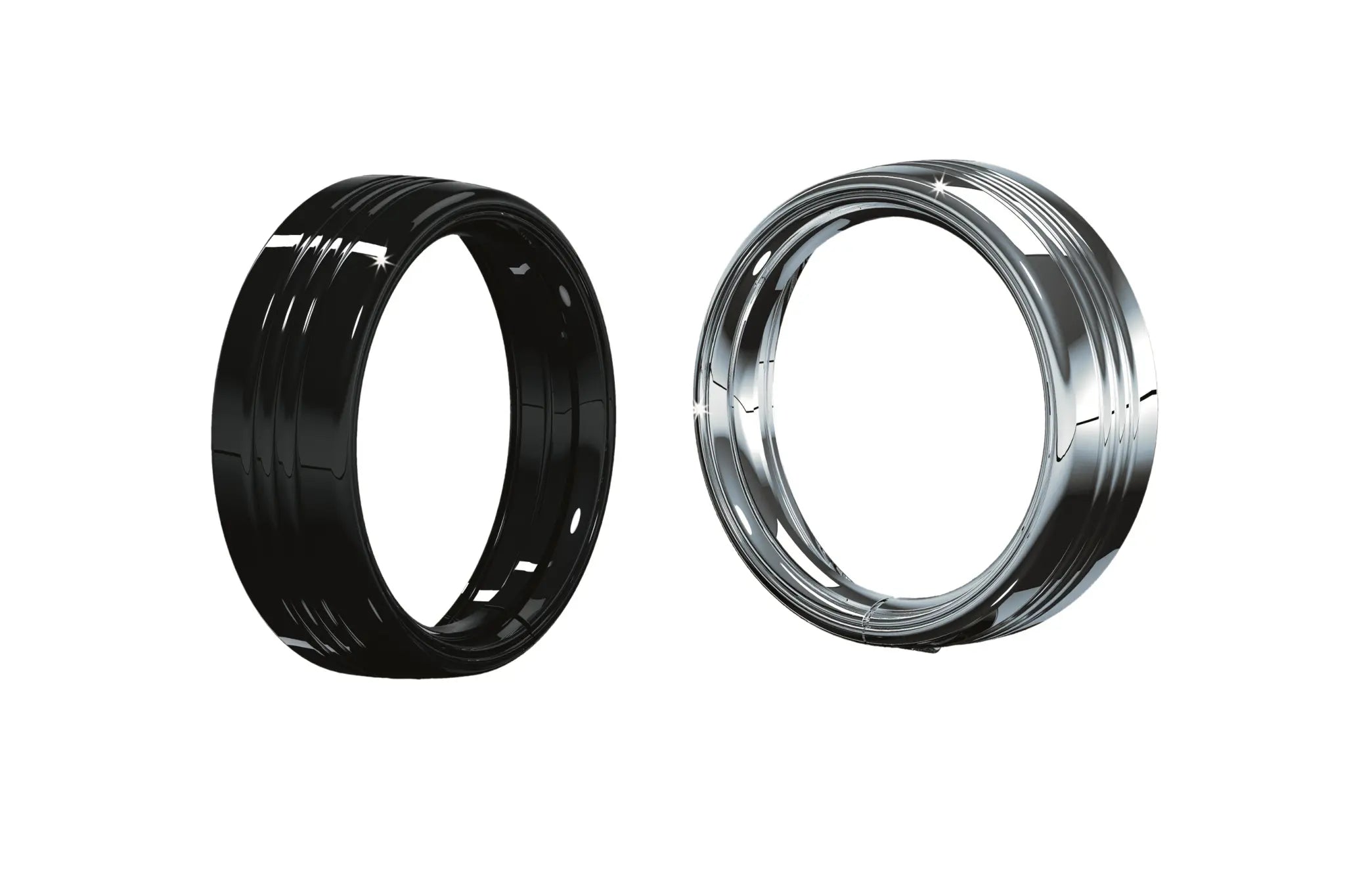 Kuryakyn 7" Headlight Trim Rings - Black