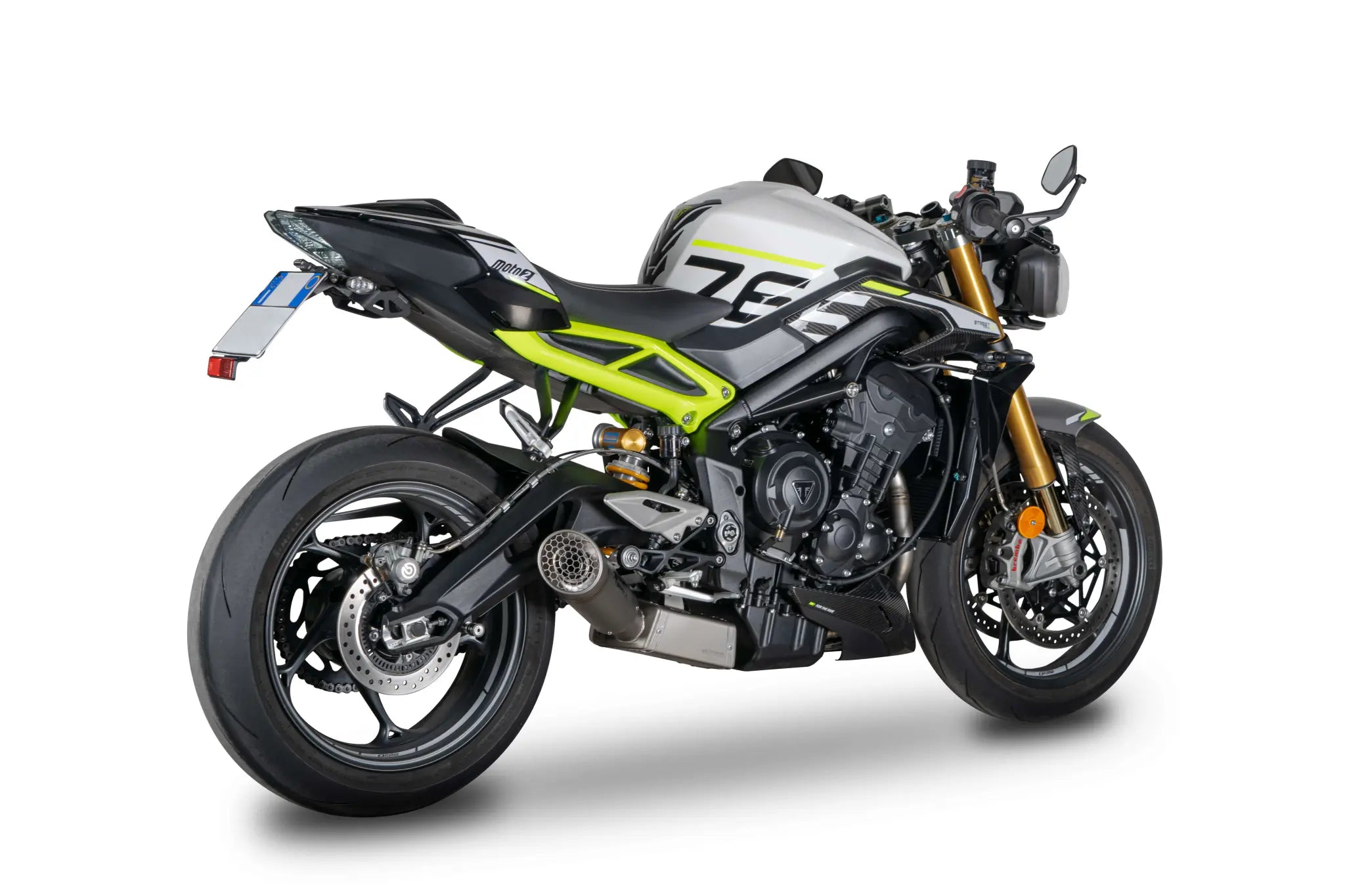 Spark Grid-o Full Exhaust System - Titanium Muffler - ECE Street Legal Approved